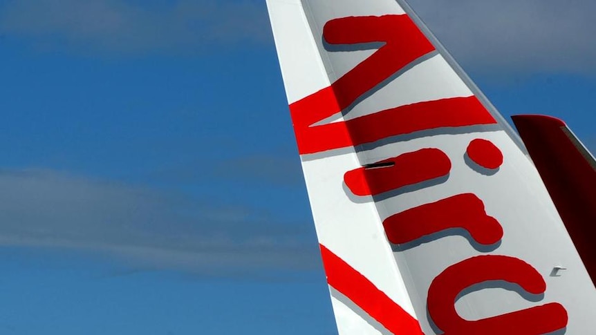Two Virgin Australia aircraft on the tarmac at Sydney Airport, as shown in ABC’s original administration report